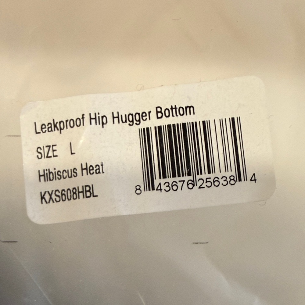 Knix Leakproof Hip Hugger Bikini Swim Bottom - Black and White - Picture 6 of 6